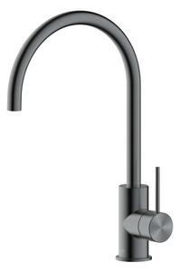Dřezová baterie SAT Aurum s otočným ramínkem broušený gun metal SATBAUR280BGM