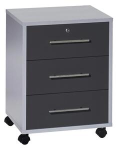 POJÍZDNÝ KONTEJNER, 44/58/40 cm MID.YOU - Online Only kancelářský nábytek, Online Only