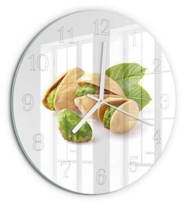 Skleněné hodiny na stěnu Ořechy zsob-fi30-00090701