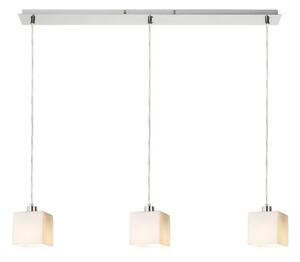 DADOS III 80 závěsná opálové sklo/matný nikl 230V E27 3x11W - RED - DESIGN RENDL