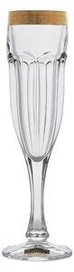 BOHEMIA SAFARI GOLD SKLENICE NA ŠAMPAŇSKÉ 150ML SADA 6 KS