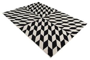 TAPISO Kusový koberec MAROKO - černý/bílý - šipky 1 Rozměr koberce: 140x190 cm