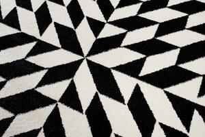 TAPISO Kusový koberec MAROKO - černý/bílý - šipky 1 Rozměr koberce: 140x190 cm