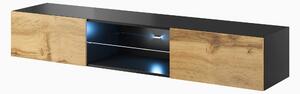 Nástěnný TV stolek CAMA VIGO 180 GLASS Barva: bílá/černá