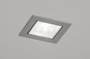 Zápustné koupelnové bodové šedé designové LED svítidlo Ariva Grey (Nordtech)