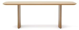 Jídelní stůl v dekoru dubu v přírodní barvě 100x240 cm Litto – Kave Home