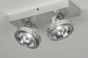 Stropní nebo nástěnné bodové svítidlo Spot Future Silver II (LMD)