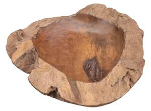 Mísa na ovoce z neopracovaného teakového dřeva HSM collection Mara, ⌀ 40 cm