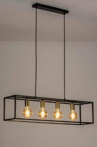 Závěsné designové industriální svítidlo Boston Light Style Gold (LMD)
