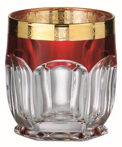 BOHEMIA SAFARI RUBIN SKLENICE NA WHISKY 250 ML SADA 6 KS