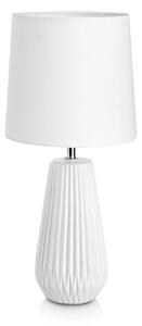 Bílá stolní lampa Markslöjd Nicci, ø 19 cm