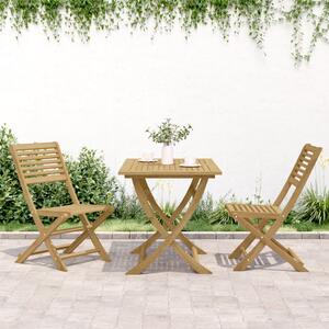Skládací zahradní židle 2 ks 48,5 x 61,5 x 87 cm masivní akácie