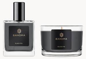 Sada interiérového spreje a vonné svíčky Black Fig, 2 díly (fík, anýz, zelený list)