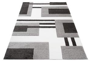 TAPISO Kusový koberec SUPER VERSO - šedý/bílý - obdélníky Rozměr koberce: 140x190 cm