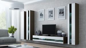 Cama Obývací stěna VIGO NEW 6 Barva: bílá/černá