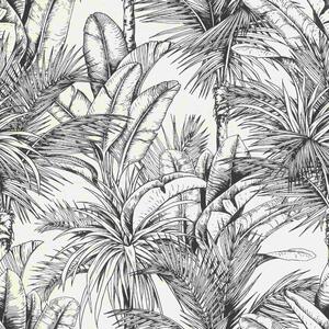 RASCH | Vliesová tapeta na zeď Timeless Selection 478013 | 0,53 x 10,05 m | bílá, černá