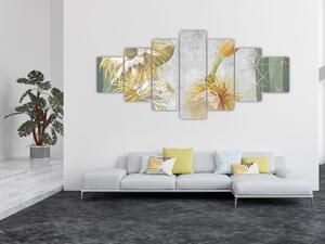 Obraz - Rozkvetlé kaktusy (210x100 cm)