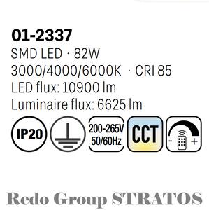 LED přisazené stropní svítidlo Redo 01-2337/CCT LED 82W