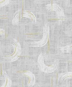 RASCH | Vliesová tapeta na zeď Timeless Selection 429039 | 0,53 x 10,05 m | šedá, bílá, metalická