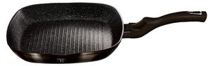 BERLINGERHAUS Pánev grilovací s poklicí 28 cm Shiny Black Collection BH-6612