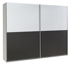 Šatní skříň Lux 19 Barva korpusu: Bílá, Rozměry: 244 cm