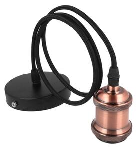 HADEX Bronx Kabel s retro objímkou, měděná barva