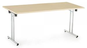 Skládací stůl Impress 160 x 80 cm tmavý ořech