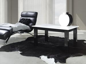 Maridex Konferenční stolek T24 Barva: bílý lesk/černý lesk