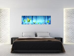 Obraz - Mystická lesní mýtina (170x50 cm)