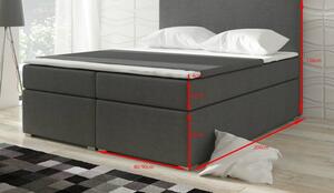 ELTAP Manželská postel BOLERO BOXSPRINGS 160 x 200 cm (ekokůže soft 017)