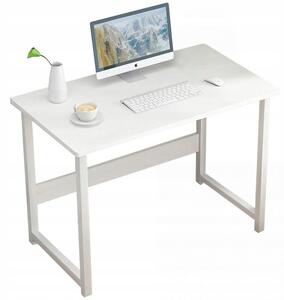 Obdélníkový psací stůl Muvu 80 x 37 x 73 cm bílý