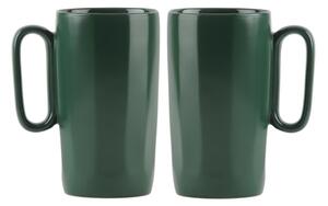 Tmavě zelené hrnky z kameniny v sadě 2 ks 330 ml Fuori – Vialli Design