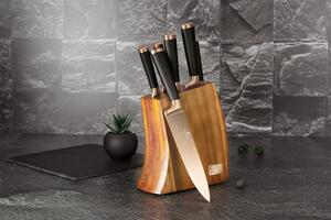 BERLINGERHAUS Sada nožů v dřevěném bloku 7 ks Black Rose Collection BH-2479