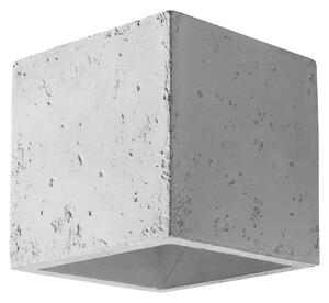 Nástěnné svítidlo Quad, 1x betonové stínidlo
