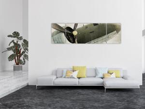 Obraz - Staré vrtulové letadlo (170x50 cm)
