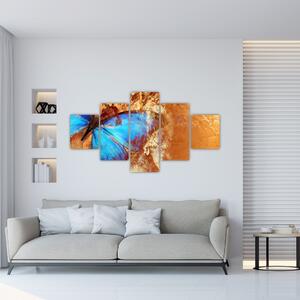 Obraz - Modrý motýl (125x70 cm)