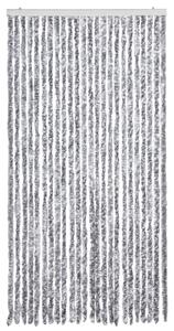 Závěs proti hmyzu bílý a šedý 100 x 200 cm žinylka