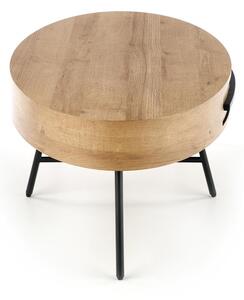 Konferenční stolek- CAROLINA- Zlatý/ Černý dub