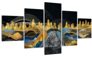 Obraz - Zlaté hory (125x70 cm)