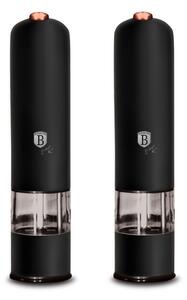 BERLINGERHAUS Mlýnek na pepř a sůl elektrický sada 2 ks Black Rose Collection BH-9286