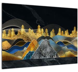 Obraz - Zlaté hory (70x50 cm)