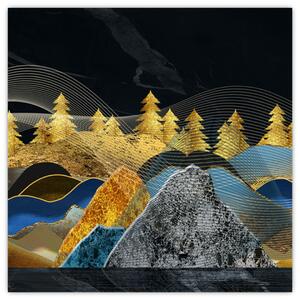 Obraz - Zlaté hory (30x30 cm)