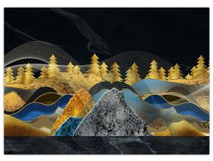 Obraz - Zlaté hory (70x50 cm)