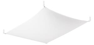 Stropní svítidlo Luna, 1x bílé textilní stínítko, (80 cm)