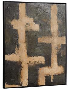 Kave Home Béžovo-zelený abstraktní obraz Emeri 100 x 80 cm