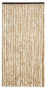 Závěs proti hmyzu béžový 100 x 200 cm žinylka