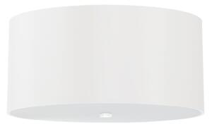 Stropní svítidlo Otto, 1x bílé textilní stínítko, (bílé sklo), (fi 50 cm)