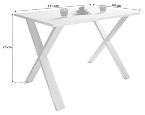 JÍDELNÍ STŮL, bílá, 110/80/76 cm MID.YOU - Online Only jídelní stoly, Online Only