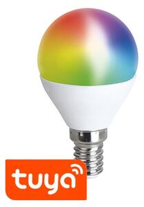 Solight RGBW LED Smart Wifi žárovka 5W E14 WZ432