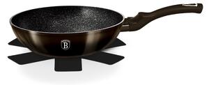 -BERLINGERHAUS BERLINGERHAUS Pánev Wok s mramorovým povrchem 28 cm Shiny Black Collection BH-6610